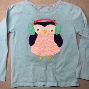 Mini Boden 5-6 Owl Shirt